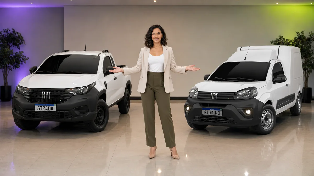 Frota WayOn para empresas — Fiat Strada e Fiorino novas