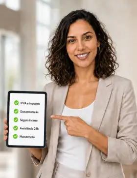 Influencer WayOn apontando para um checklist